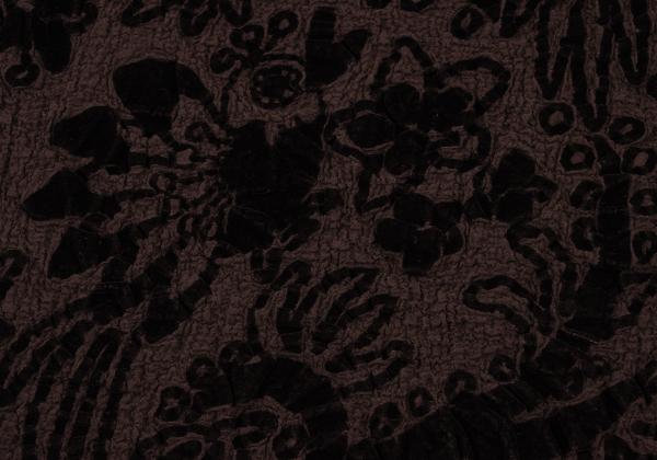 ISSEY MIYAKE me Garment-Dyed Flower Blouse Brown Size F