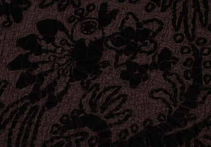 ISSEY MIYAKE me Garment-Dyed Flower Blouse Brown Size F