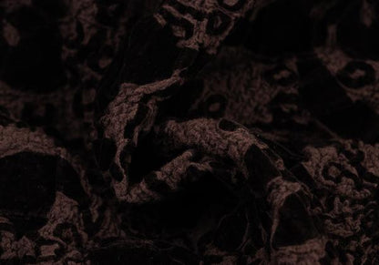 ISSEY MIYAKE me Garment-Dyed Flower Blouse Brown Size F