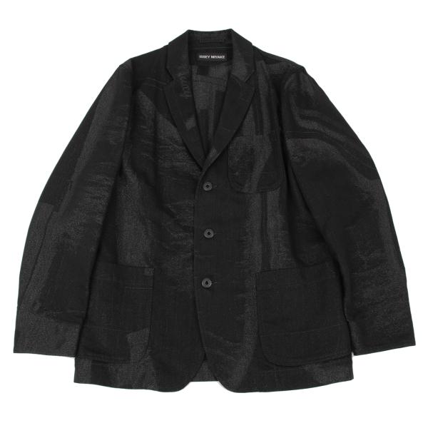ISSEY MIYAKE MEN A-POC INSIDE Lame Jacket Black Size 4