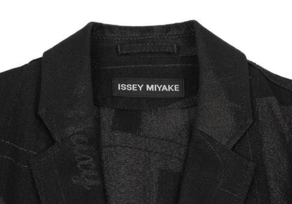 ISSEY MIYAKE MEN A-POC INSIDE Lame Jacket Black Size 4