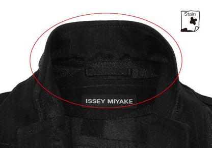 ISSEY MIYAKE MEN A-POC INSIDE Lame Jacket Black Size 4