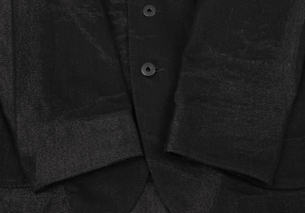 ISSEY MIYAKE MEN A-POC INSIDE Lame Jacket Black Size 4