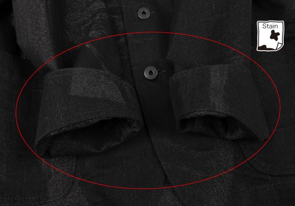 ISSEY MIYAKE MEN A-POC INSIDE Lame Jacket Black Size 4
