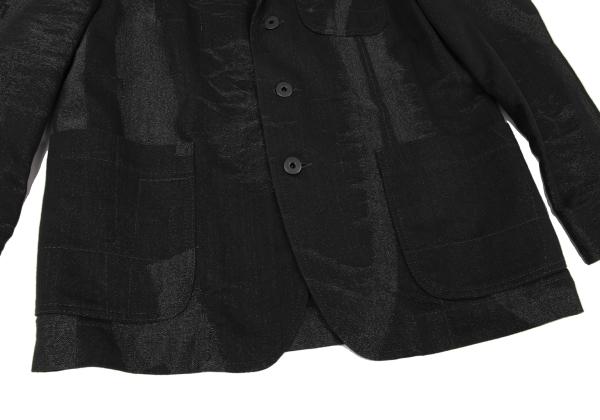 ISSEY MIYAKE MEN A-POC INSIDE Lame Jacket Black Size 4