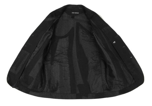 ISSEY MIYAKE MEN A-POC INSIDE Lame Jacket Black Size 4