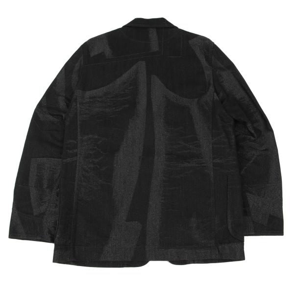 ISSEY MIYAKE MEN A-POC INSIDE Lame Jacket Black Size 4