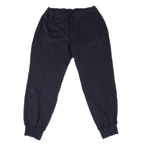 ISSEY MIYAKE MEN 16SS Poly Cotton Pants Navy Sweatpants Size 3