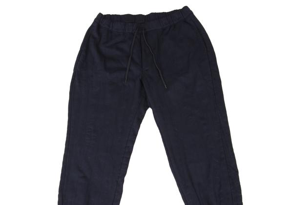 ISSEY MIYAKE MEN 16SS Poly Cotton Pants Navy Sweatpants Size 3