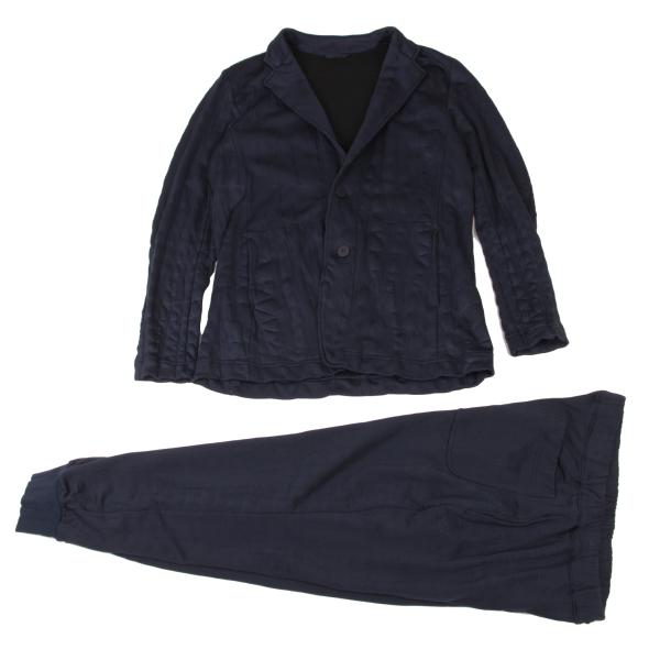 ISSEY MIYAKE MEN 16SS Poly Cotton Shibori Jersey Navy Size 3