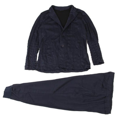 ISSEY MIYAKE MEN 16SS Poly Cotton Shibori Jersey Navy Size 3