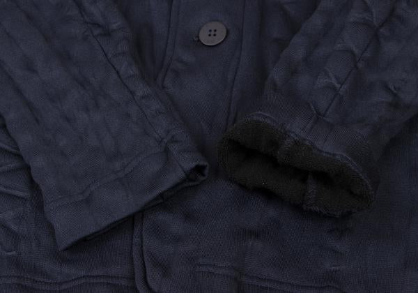 ISSEY MIYAKE MEN 16SS Poly Cotton Shibori Jersey Navy Size 3