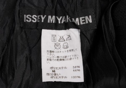 ISSEY MIYAKE MEN 16SS Poly Cotton Shibori Jersey Navy Size 3