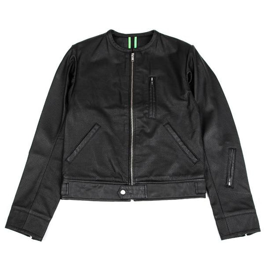 Y-3 15SS Sheepskin Mesh Back 3-Stripes Jacket Black Size XS