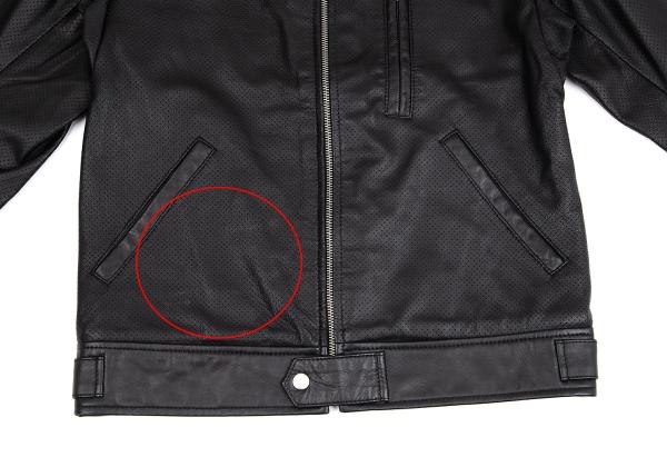 Y-3 15SS Sheepskin Mesh Back 3-Stripes Jacket Black Size XS