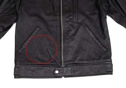 Y-3 15SS Sheepskin Mesh Back 3-Stripes Jacket Black Size XS