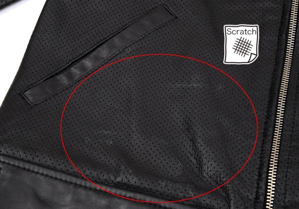 Y-3 15SS Sheepskin Mesh Back 3-Stripes Jacket Black Size XS