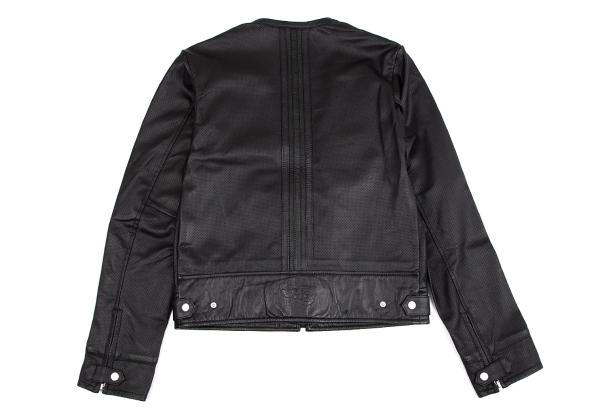 Y-3 15SS Sheepskin Mesh Back 3-Stripes Jacket Black Size XS