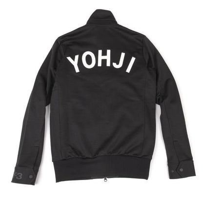 Y-3 Black Back Logo Patch 3-Stripes Track Jacket Size XS