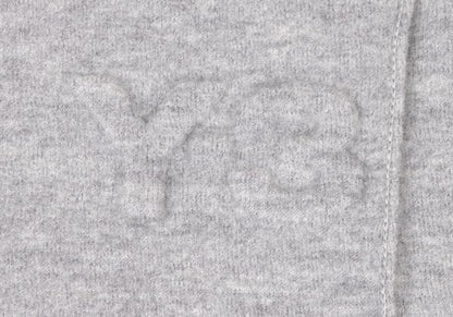 Y-3 Gray Logo Embossed Wool Knit Sweater Size XS