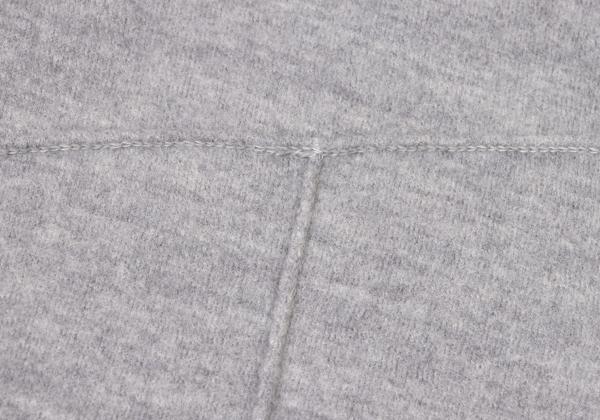 Y-3 Gray Logo Embossed Wool Knit Sweater Size XS