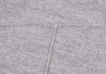 Y-3 Gray Logo Embossed Wool Knit Sweater Size XS