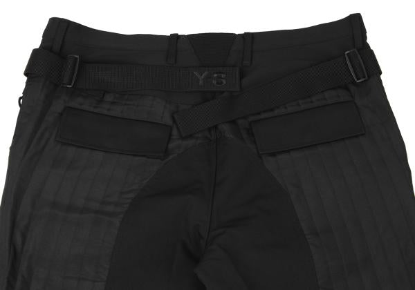 Y-3 Poly Switching Side Belt Joggers Black Size M