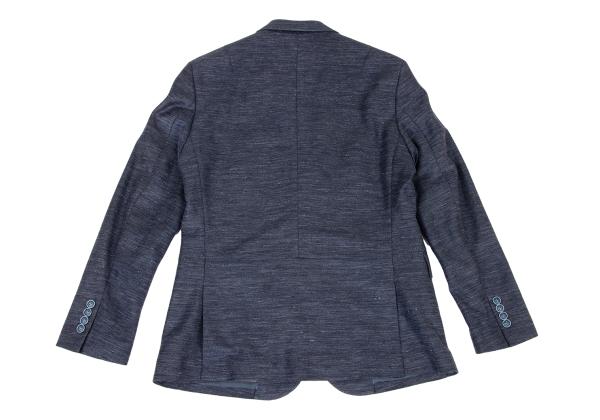 LANVIN en Bleu Linen Poly 3-Piece Suit Blue Size 48