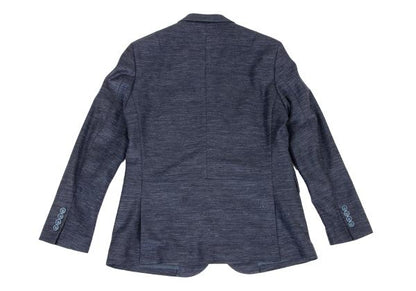 LANVIN en Bleu Linen Poly 3-Piece Suit Blue Size 48