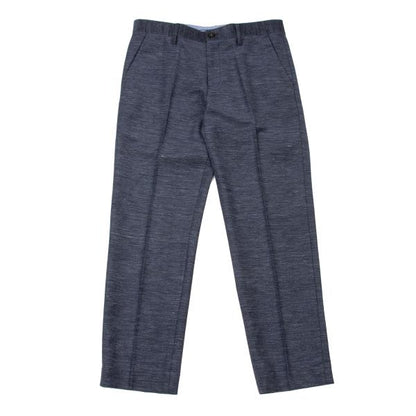 LANVIN en Bleu Linen Poly 3-Piece Suit Blue Size 48
