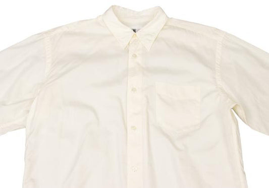 ISSEY MIYAKE Cotton Basic Long Sleeve Shirt White Size L