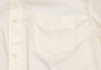 ISSEY MIYAKE Cotton Basic Long Sleeve Shirt White Size L