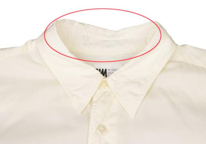 ISSEY MIYAKE Cotton Basic Long Sleeve Shirt White Size L