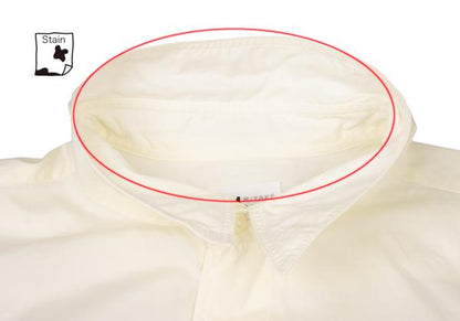 ISSEY MIYAKE Cotton Basic Long Sleeve Shirt White Size L