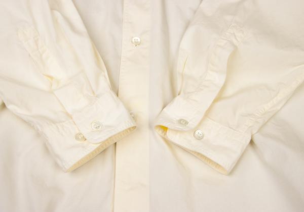 ISSEY MIYAKE Cotton Basic Long Sleeve Shirt White Size L