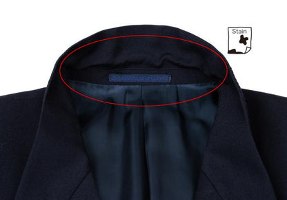 Y's for men Navy Wool Peak Double-Breasted Jacket Size M