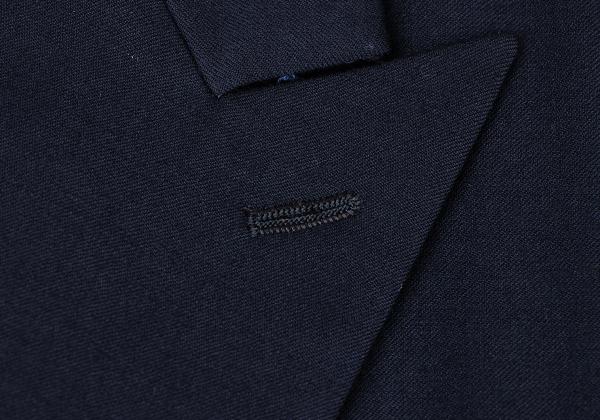 Y's for men Navy Wool Peak Double-Breasted Jacket Size M
