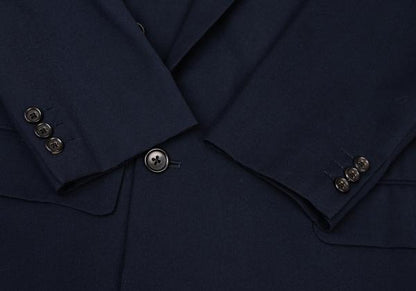 Y's for men Navy Wool Peak Double-Breasted Jacket Size M