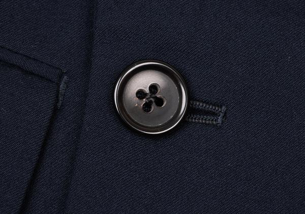 Y's for men Navy Wool Peak Double-Breasted Jacket Size M