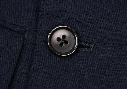 Y's for men Navy Wool Peak Double-Breasted Jacket Size M