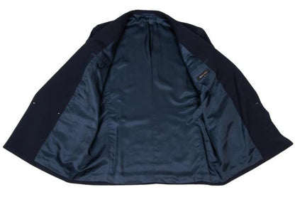 Y's for men Navy Wool Peak Double-Breasted Jacket Size M