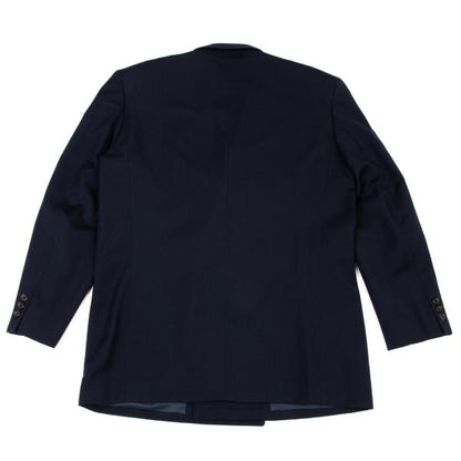 Y's for men Navy Wool Peak Double-Breasted Jacket Size M