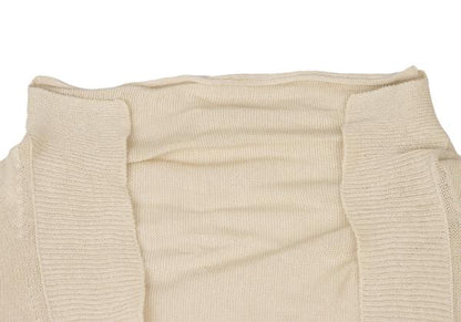 Y's Rib Design Cotton Linen Bolero Light Beige Cardigan Size 3