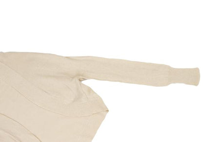 Y's Rib Design Cotton Linen Bolero Light Beige Cardigan Size 3