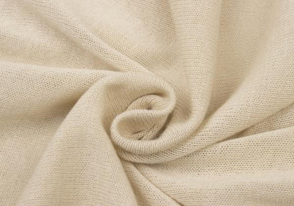 Y's Rib Design Cotton Linen Bolero Light Beige Cardigan Size 3