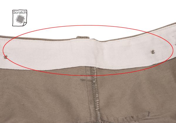 Y's Cotton Tapered Pants Brown Size 2