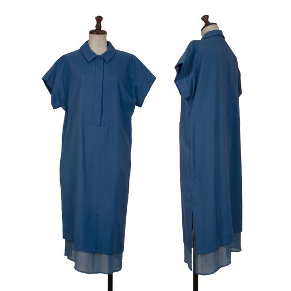 ISSEY MIYAKE HaaT Nylon Pullover Short Dress Blue Size 3