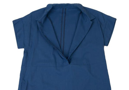 ISSEY MIYAKE HaaT Nylon Pullover Short Dress Blue Size 3