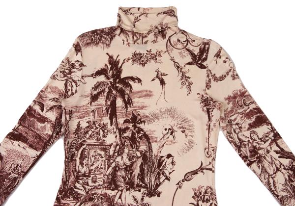 Jean Paul GAULTIER SOLEIL Aloha Print Top Pink Size S