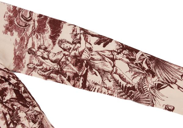 Jean Paul GAULTIER SOLEIL Aloha Print Top Pink Size S